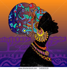 stock-vector-silhouette-of-woman-beautiful-black-woman-149163119